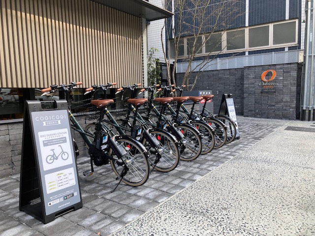 Bike rental port in Kyoto