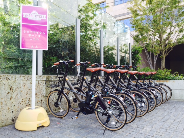 Bike rental port in Shibuya